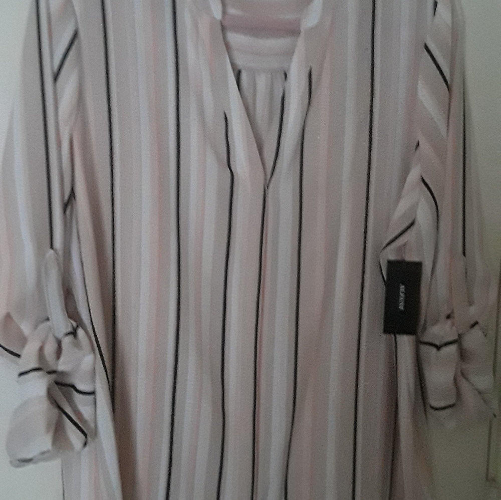 ALFANI Neut Chrm Strpe women's top